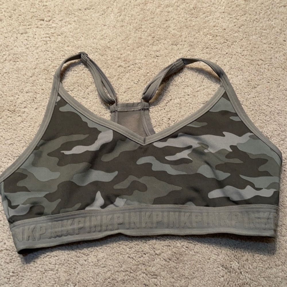 SOLD PINK Camo Sports Bra